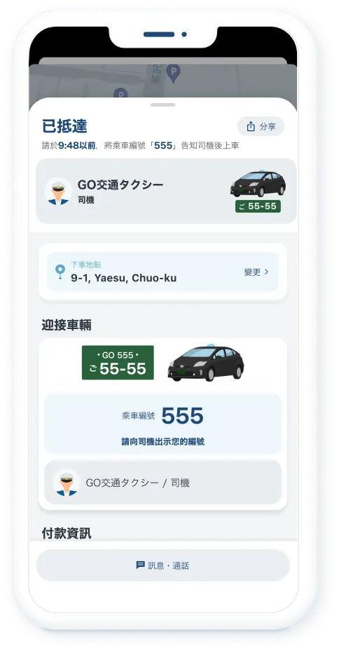 計程車調度編號