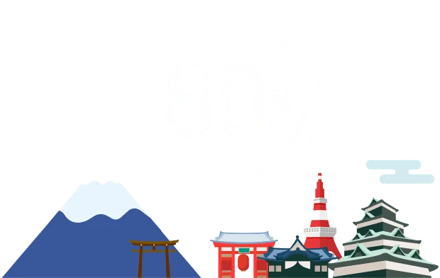 관광지 시장 점유율 80% 이상