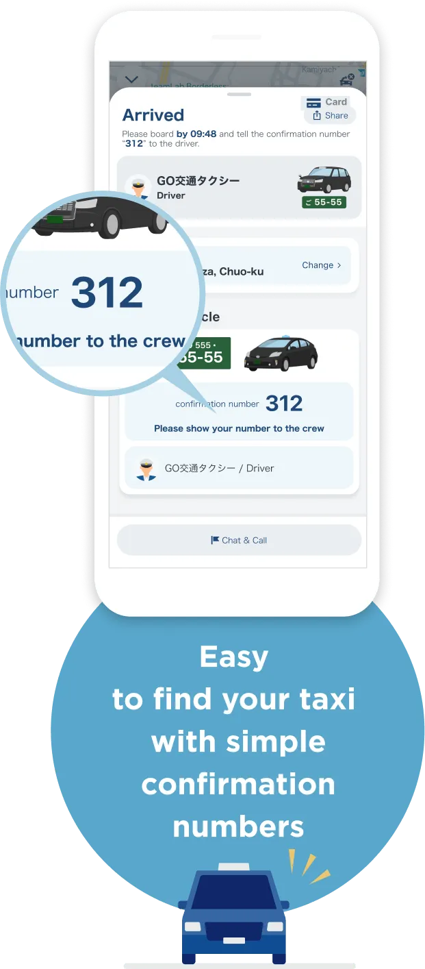 Confirm assigned vehicle number