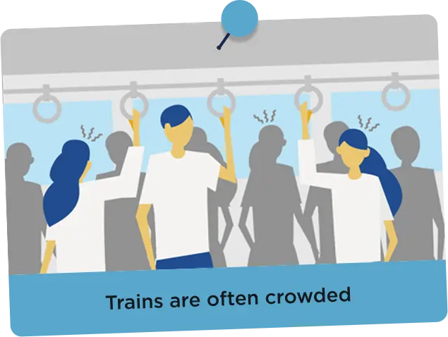 Morning and evening rush hours