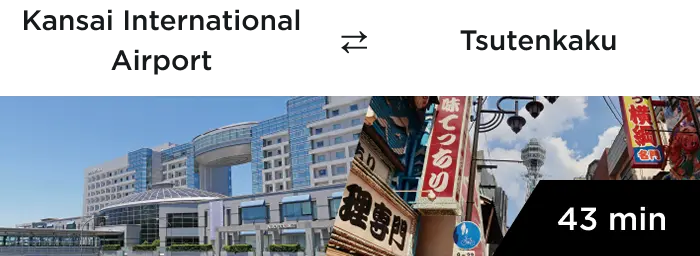 Estimated travel time from major airports to the city center