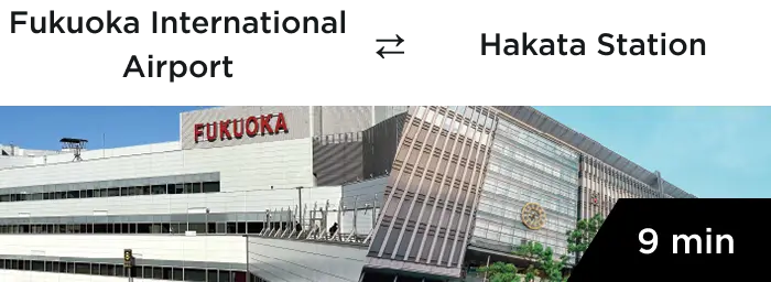 Estimated travel time from major airports to the city center