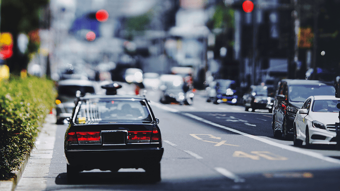 流しのタクシーでも使える！